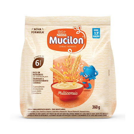Cereal Infantil Mucilon Multicereais - 360g