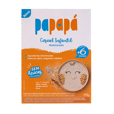 Cereal Infantil Papapá Multicereais - 170g