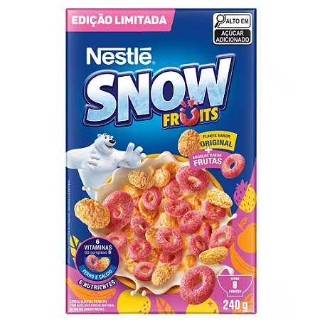 Cereal Matinal Snow Flakes Frutas - 240g
