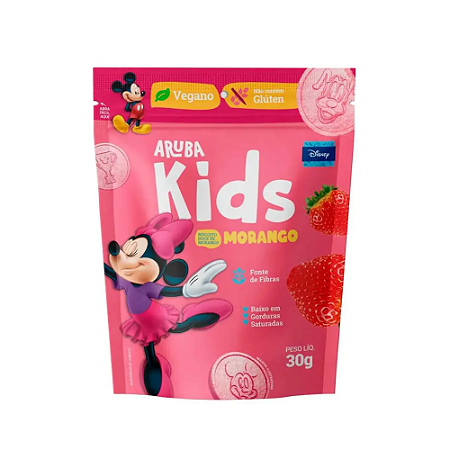Biscoito Kids Morango 30g - Aruba