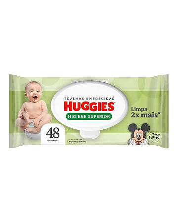 Lenço Umedecido Disney Higiene Superior c/ 48 unid - Huggies