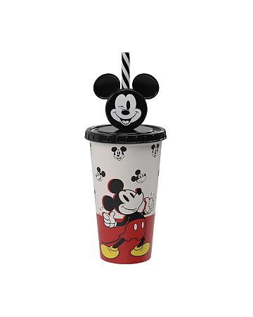 Copo Infantil com Pin Mickey 500ml - Plasútil