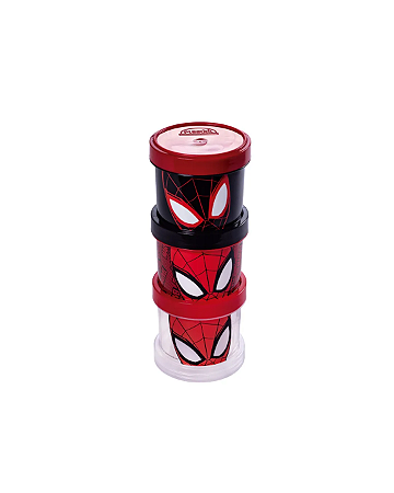 Porta Condimentos Infantil Rosca Homem Aranha com 3 unidades - Plasútil