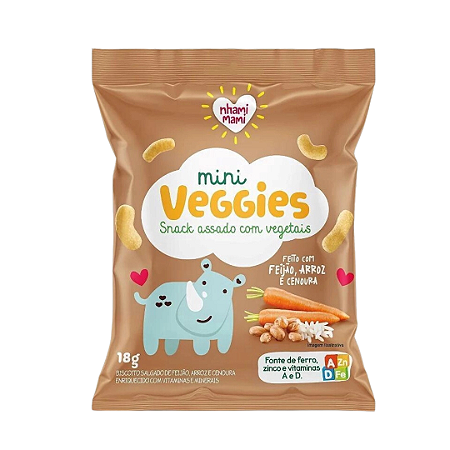 Mini Veggies Feijão e Cenoura - Nhami Mami