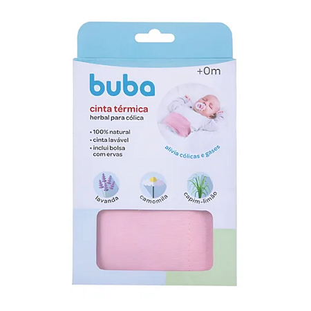 Cinta Termica Herbal para Cólica Rosa - Buba