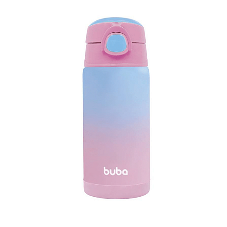 Copo Térmico com Canudo Degrade Rosa - Buba