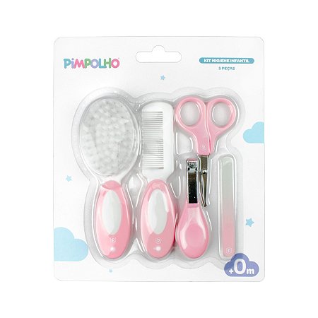 Kit Cuidados com 5 peças Rosa - Pimpolho