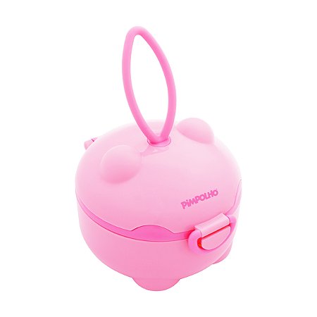 Kit Pote e Dosador de leite Lúdico Rosa - Pimpolho