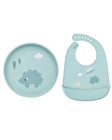 Kit Cloudy Buba Pratinho + Babador Porco Espinho