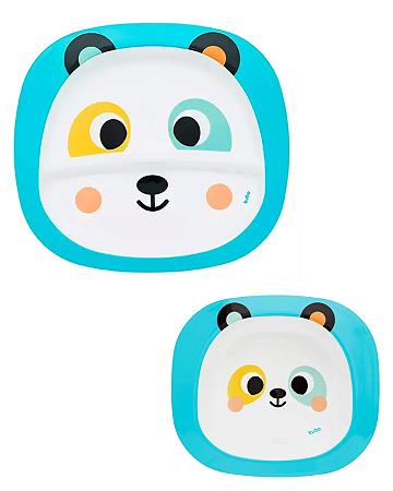 Kit Introdução Alimentar Buba Prato + Bowl Panda