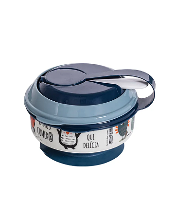 Porta Papinha com Amassador Bichinhos Nórdicos - Plasútil