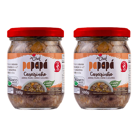 Kit 2 Papinhas Caseirinho La Chef Orgânico Papapa - 180g