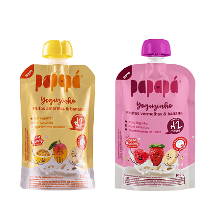 Kit 2 Sabores Yoguzinho Papapá