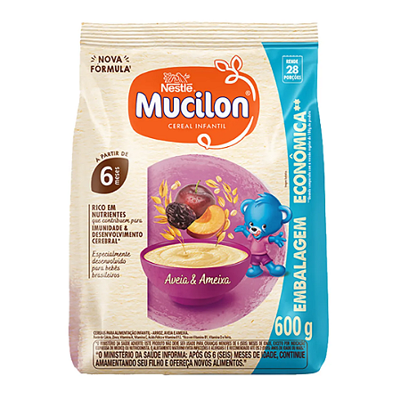 Cereal Infantil Mucilon Aveia e Ameixa - 600g