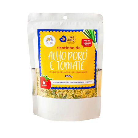 Risoto Alho Poró e Tomate Terra e Amor - 200g
