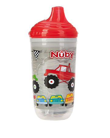 Copo Térmico Pisca-Pisca c/ Bico Rígido Cinza - Nuby