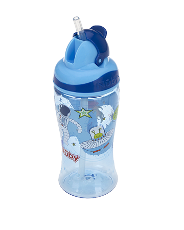 Copo Tritan com Canudo Retrátil Azul - Bene Casa