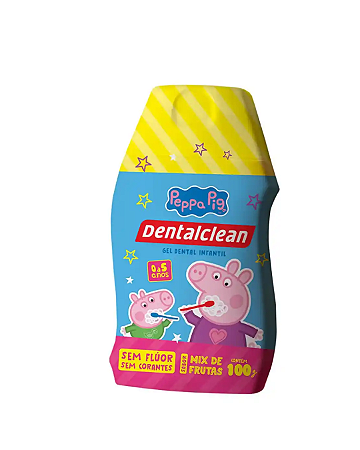 Gel Dental Sem Flúor Peppa Pig 100g - DentalClean