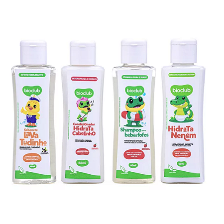 Kit Miniaturas c/ 4 unidades de 60ml - Bioclub