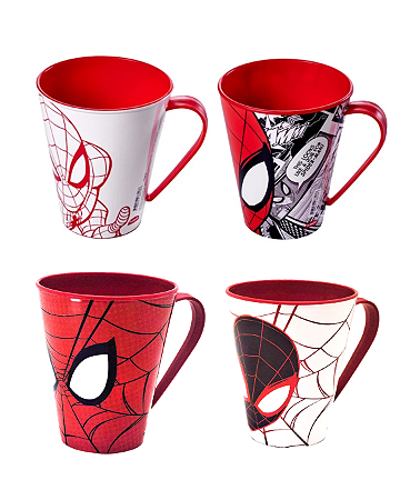 Caneca Homem Aranha 360ml - Plasútil