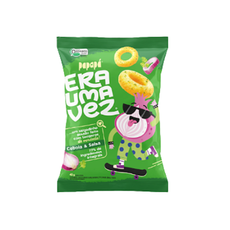 Salgadinho Integral Organico Cebola e Salsa 40g - Era uma Vez