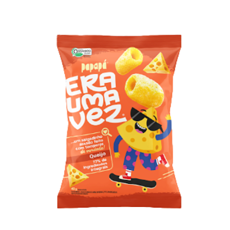 Salgadinho Integral Organico Queijo 40g - Era uma Vez