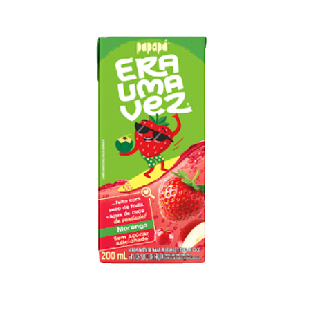 Suco de Morango e Água de Coco 200ml - Era uma Vez