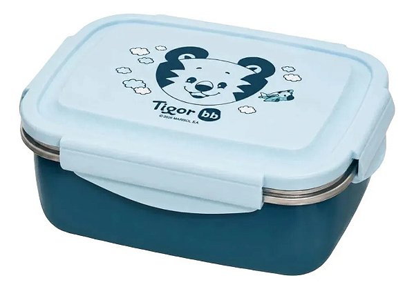 Bento Box de Inox Infantil 550ml - Tigor