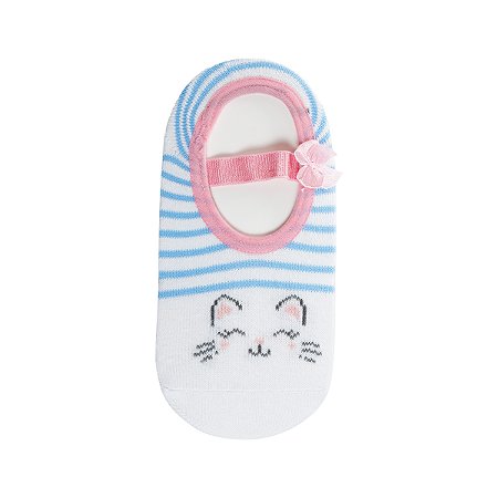 Meia Sapatilha Feminina Gatinho Antiderrapante 31-34 - Pimpolho