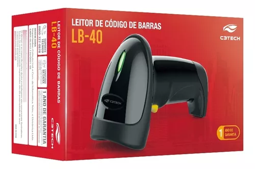 Leitor cod 1D USB LB-40BK C3TECH