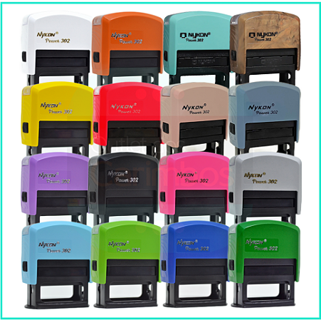 Carimbo Automático Personalizado N302 Colorido