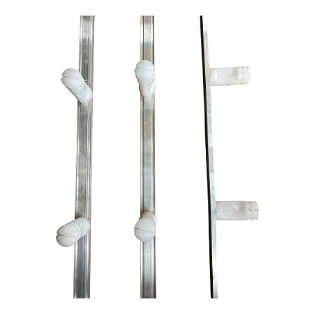 haste M1 com 4 isoladores branco  75 cm