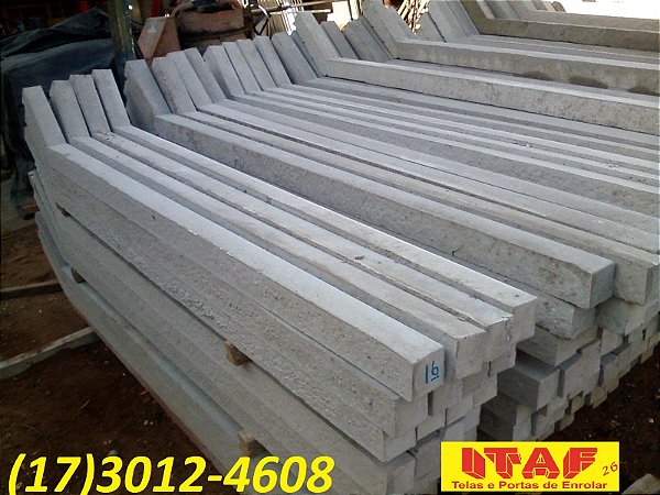 Poste de Alambrado / Mourão / Pilar / Palanque / Postinho / Poste curvo 0,10x0,10x2,90