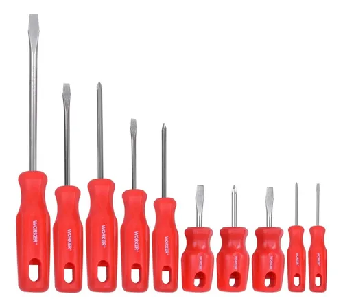 Chave de Fenda Profissional com Variações de Tamanho (1/8" a 5/16")