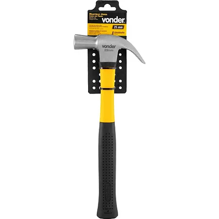 Martelo Unha 25mm Polido com Cabo em Fibra de Vidro VONDER