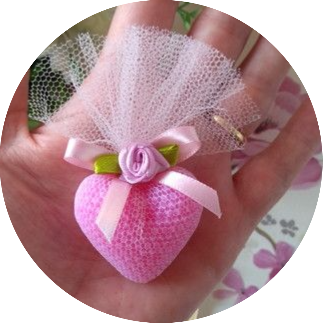 Sachê sabonete coração