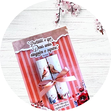 Card com 2 chocolates Baton