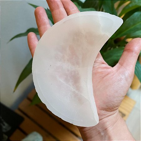 Bowl de Selenita Lua - Limpeza energética