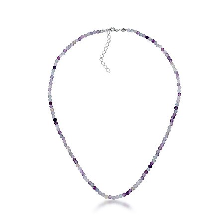 Choker Esferas Fluorita Prata 925 - Intuição e Concentração