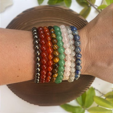 Pulseira de Jaspe Vermelho Esfera 6mm – Aterramento, Coragem e Sexualidade