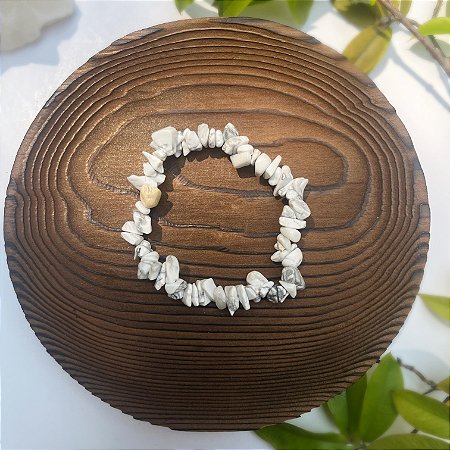 Pulseira de Howlita – Paz, Calma e Equilíbrio