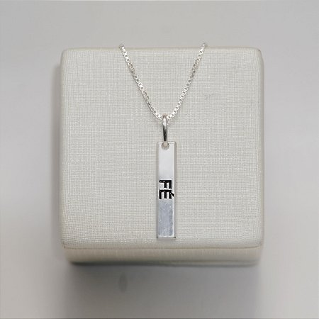 Pingente "FÉ" Prata 925