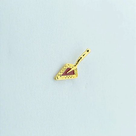Pin Trolha Trabalhada Vermelha