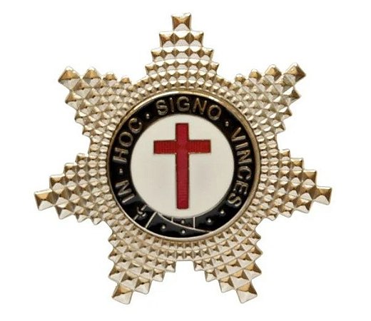 Pin Estrela de Irmao Cavaleiro Templario