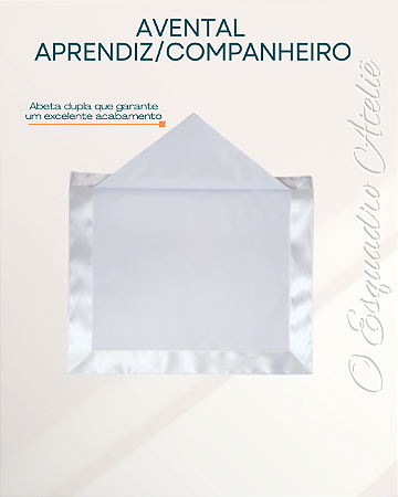 Avental Aprendiz/Companheiro GOB