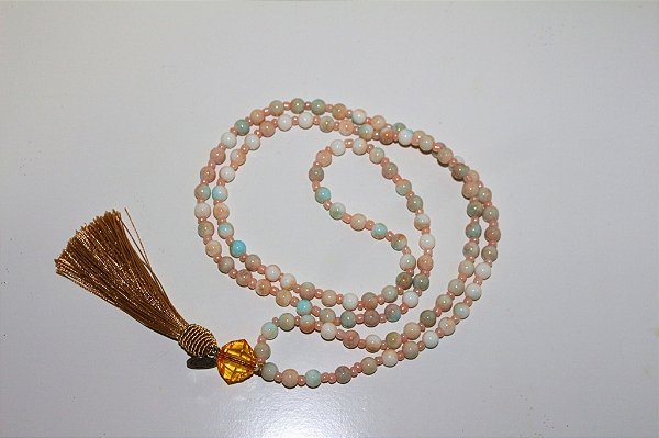 Japamala 108 Contas Cristal Vidro 8mm  - Árvore  da Vida