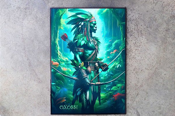 Quadro Decorativo MDF - Oxóssi -  O Caçador