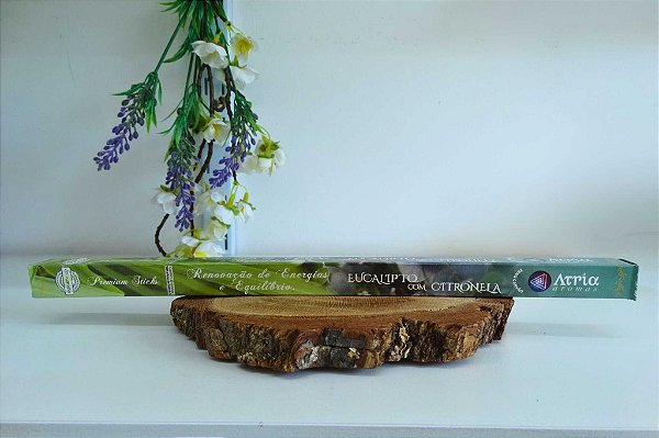 Incenso Premium Sticks Átria: Eucalipto com Citronela