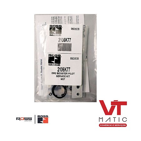 Kit de Reparo 2106K77 para Manutenção de Válvula DM2 Ross Controls