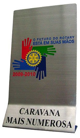 TROFÉUS EM AÇO INOX PARA CARAVANAS